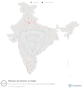 Nissan Dealership Coverage in India